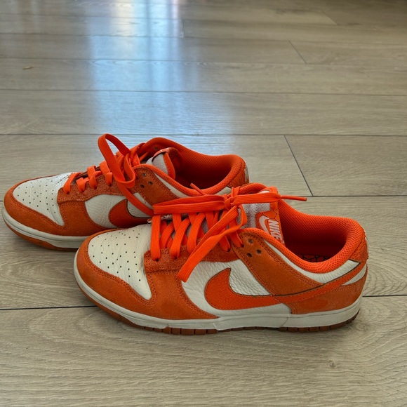 Nike Dunk Low Cracked Orange 8.5 Women’s - Picture 2 of 3
